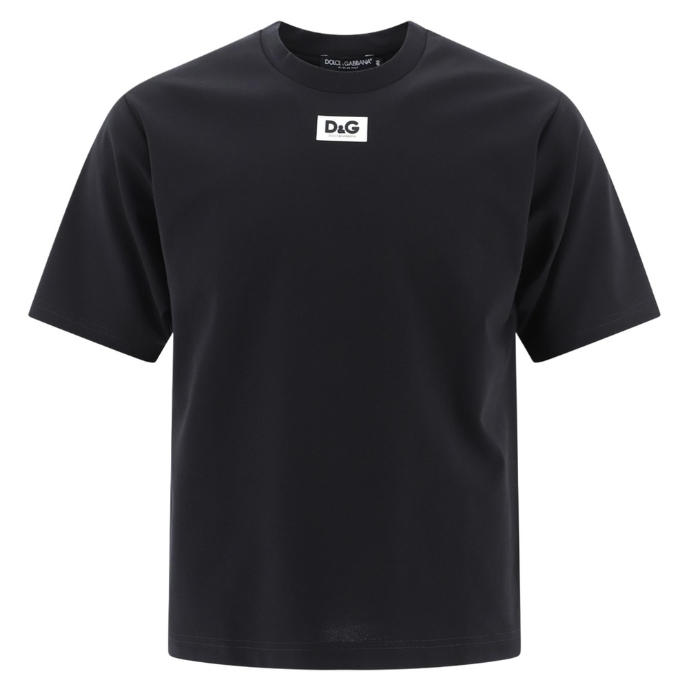 Dolce & Gabbana Logo Patch Oversized T Shirt